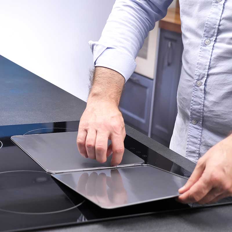 Plaque Anti-Projections Anti-Splatter Panel - Pour Cuisinière, Protection Mur Et Plan De Cuisson - 3 Volets Pliables